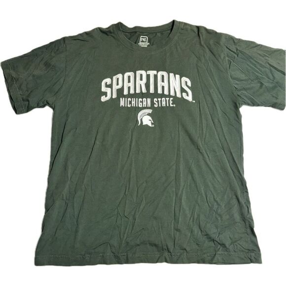 Spartans Michigan State Embroidered T-Shirt Men’s XL Pro Edge Knights Apparel - Picture 1 of 4